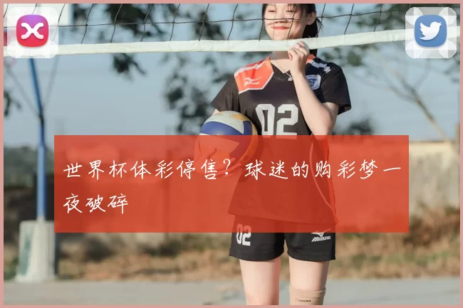 世界杯体彩停售?球迷的购彩梦一夜破碎